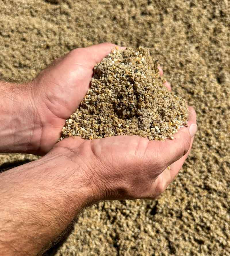 corse sand 1.2 - 3 mm from mi organics